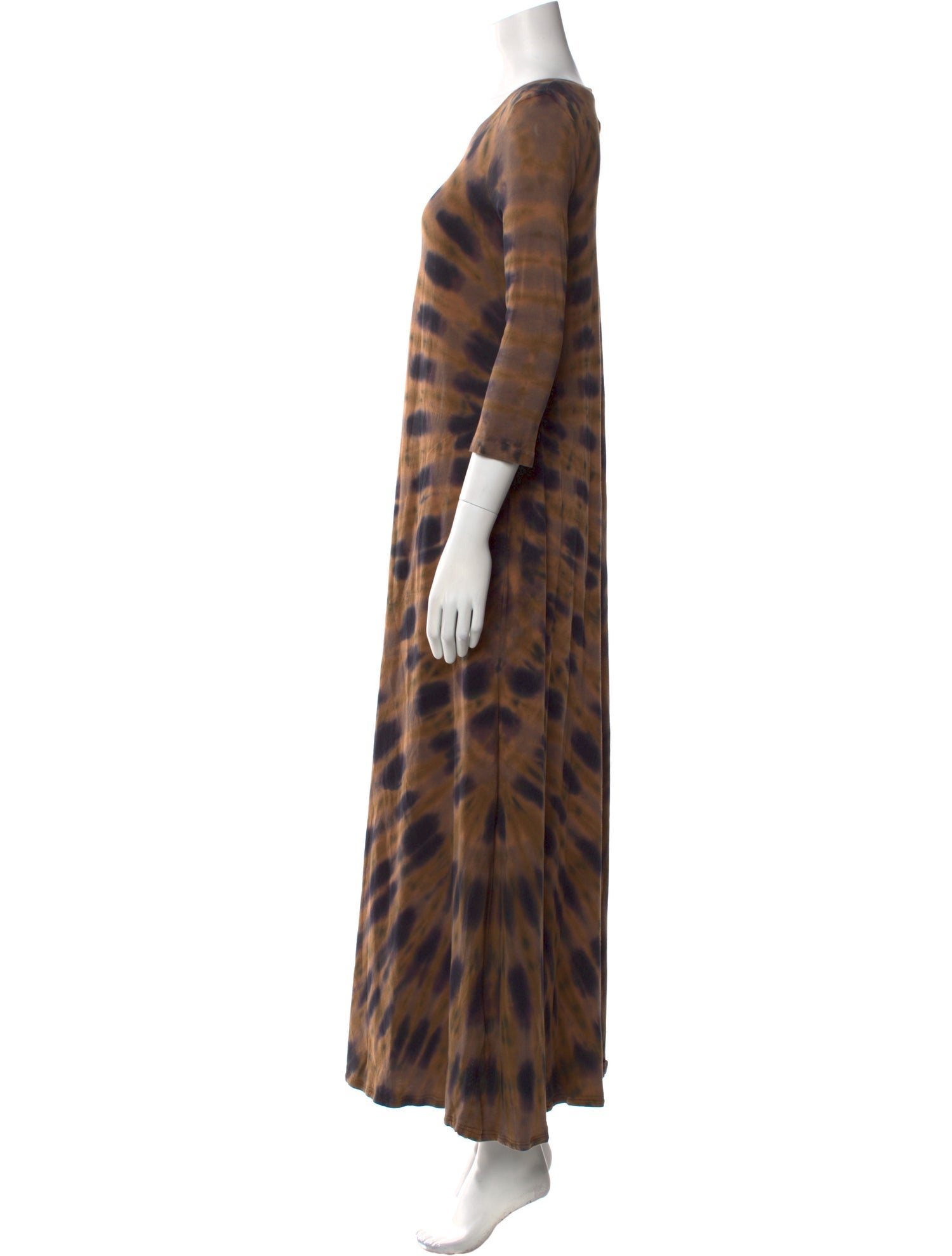 Raquel Allegra Tie-Dye Print Long Dress