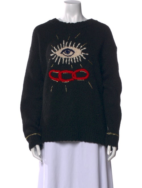 Raquel Allegra Alpaca Graphic Print Sweater