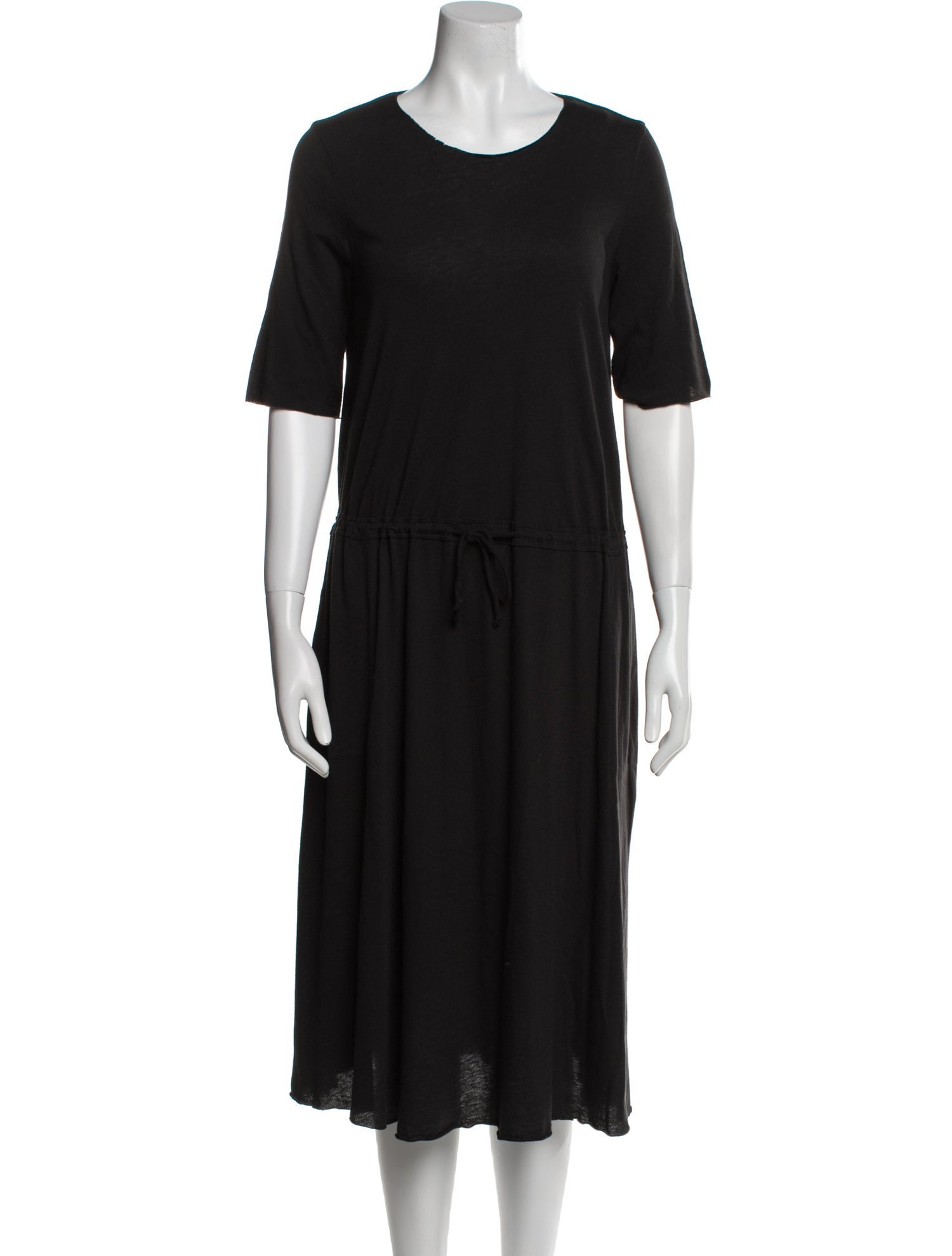 Raquel Allegra Crew Neck Midi Length Dress