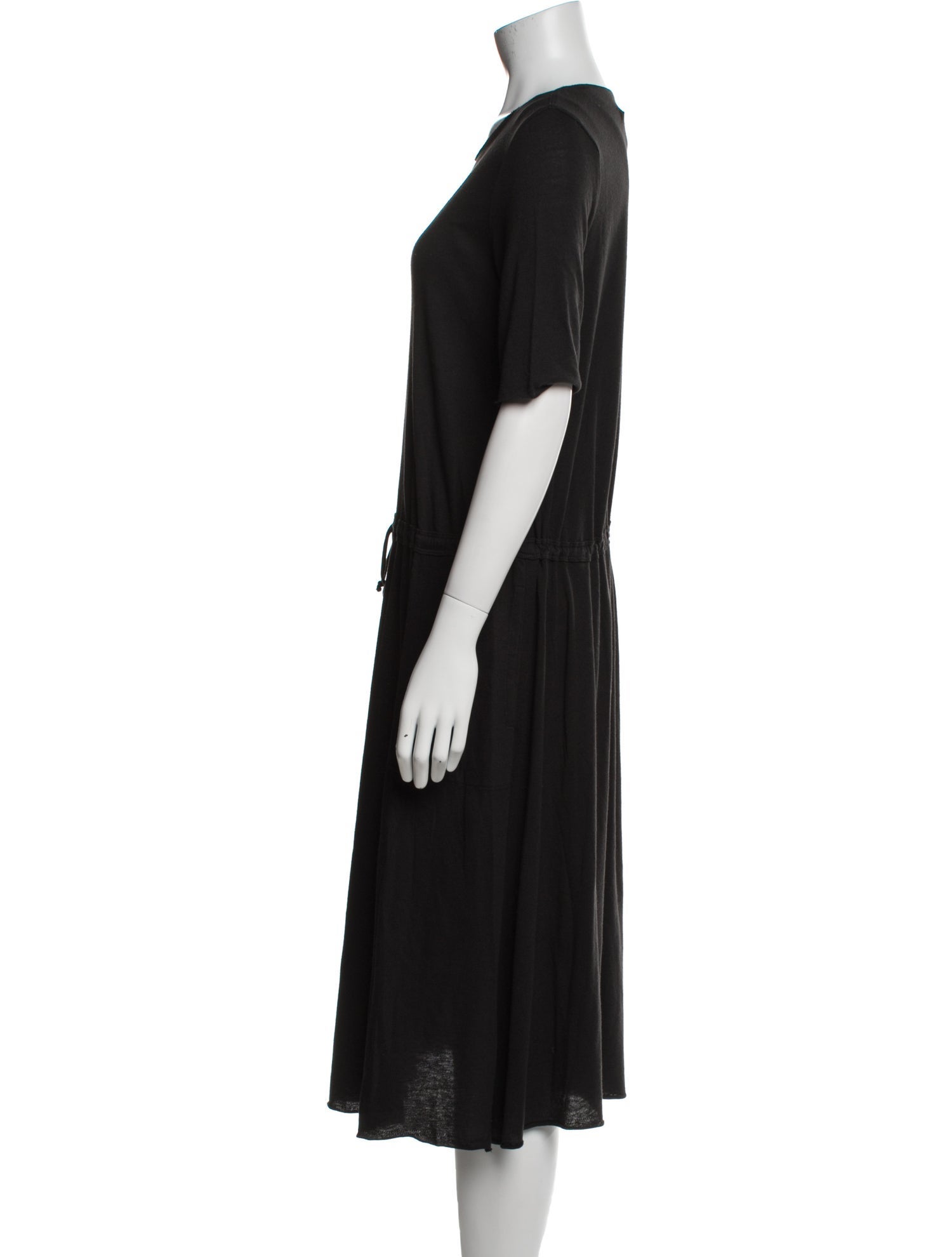Raquel Allegra Crew Neck Midi Length Dress