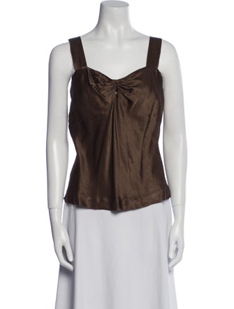 Raquel Allegra V-Neck Sleeveless Top