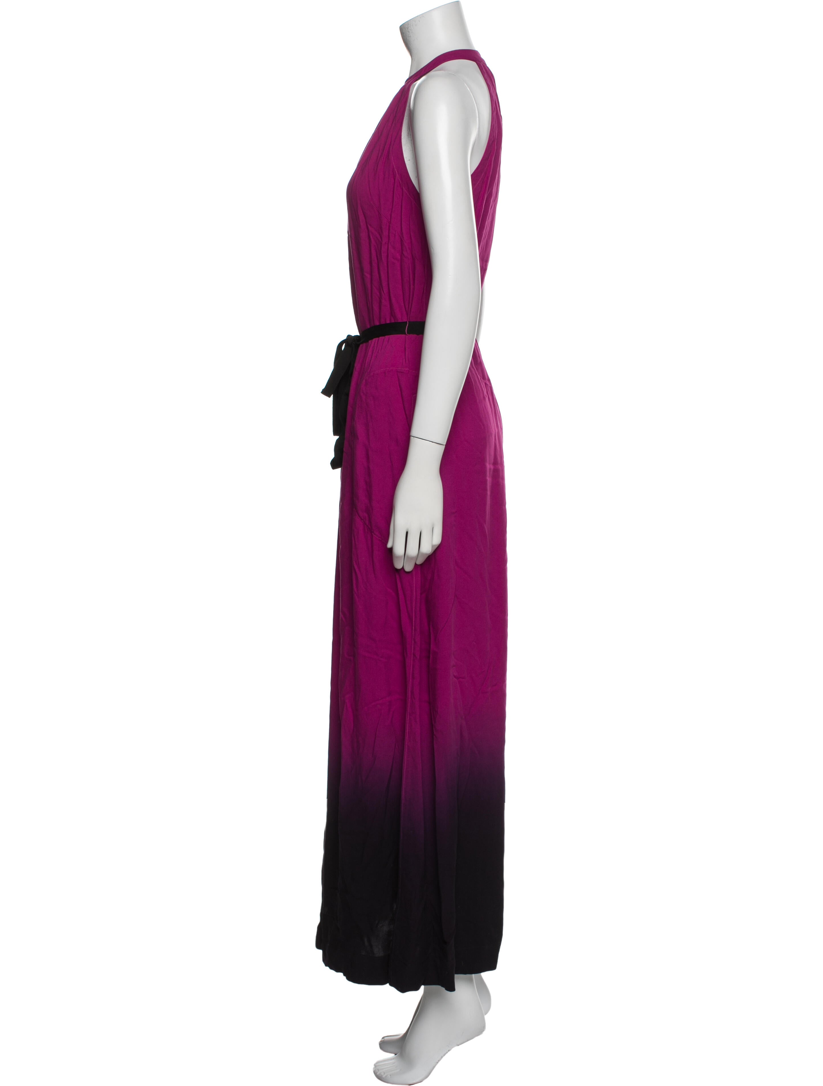 Raquel Allegra Halterneck Long Dress