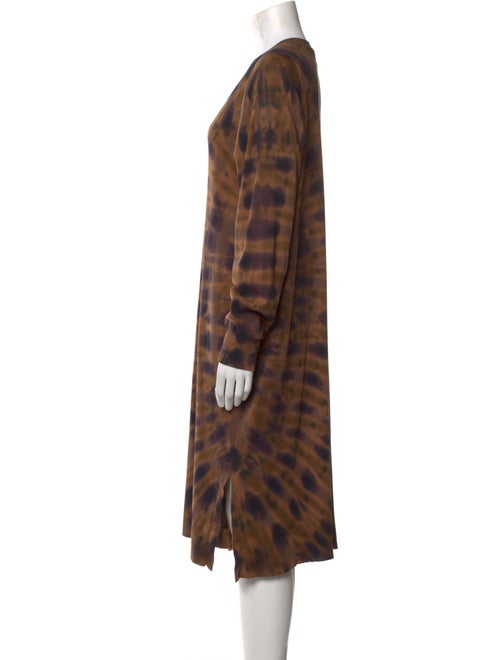 Raquel Allegra Tie-Dye Print Midi Length Dress