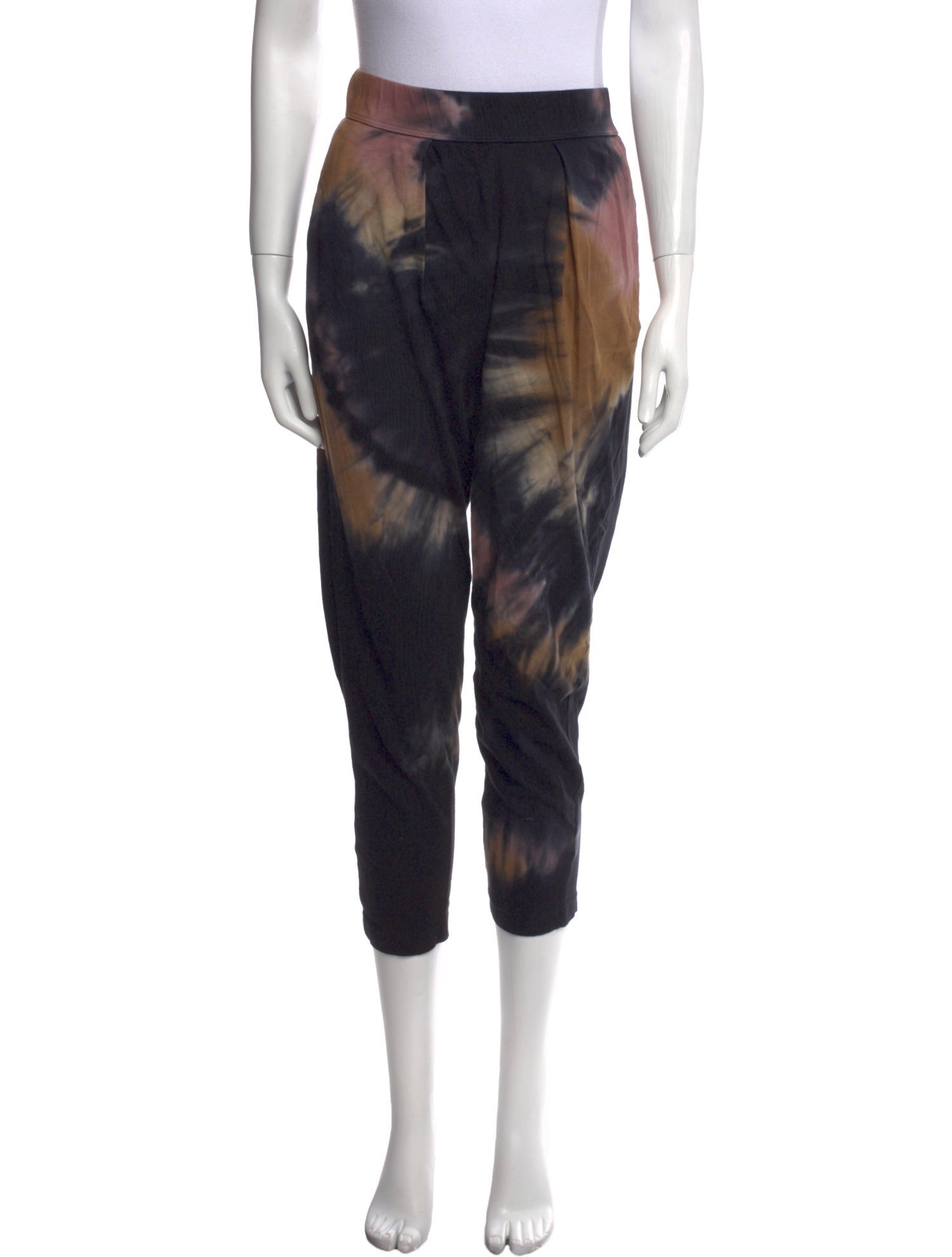 Raquel Allegra Tie-Dye Print Skinny Leg Pants