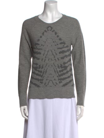 Raquel Allegra Merino Wool Graphic Print Sweater