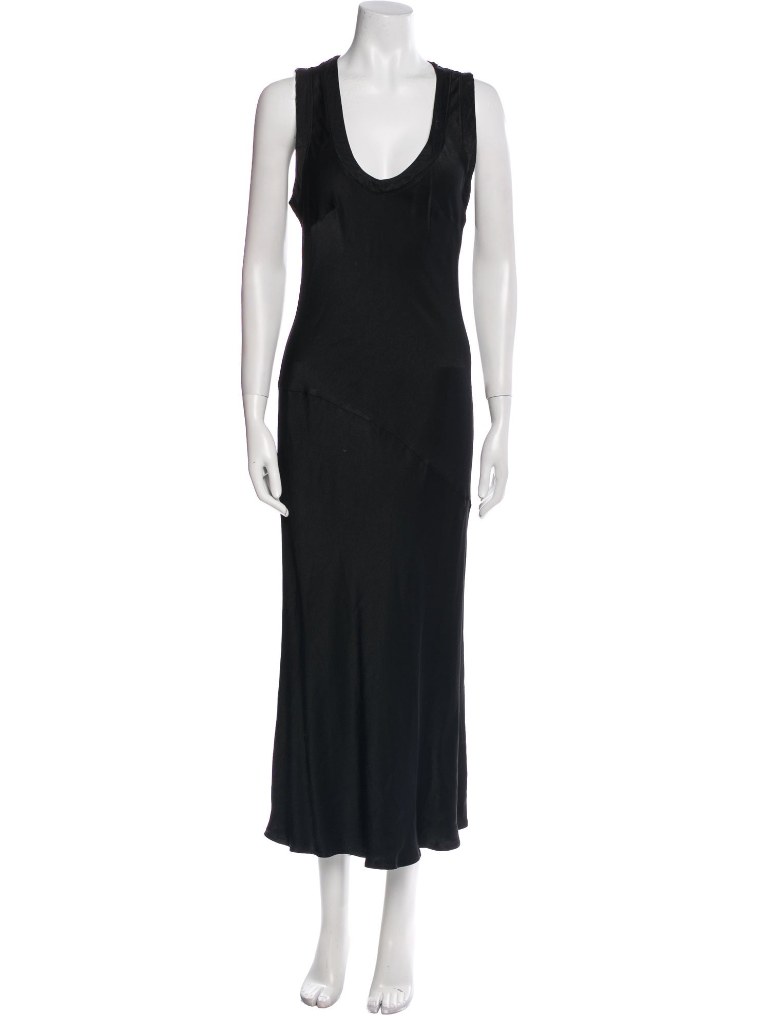 Raquel Allegra Scoop Neck Long Dress