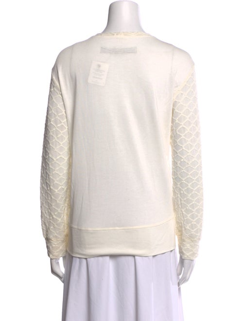 Raquel Allegra Printed Scoop Neck Sweater