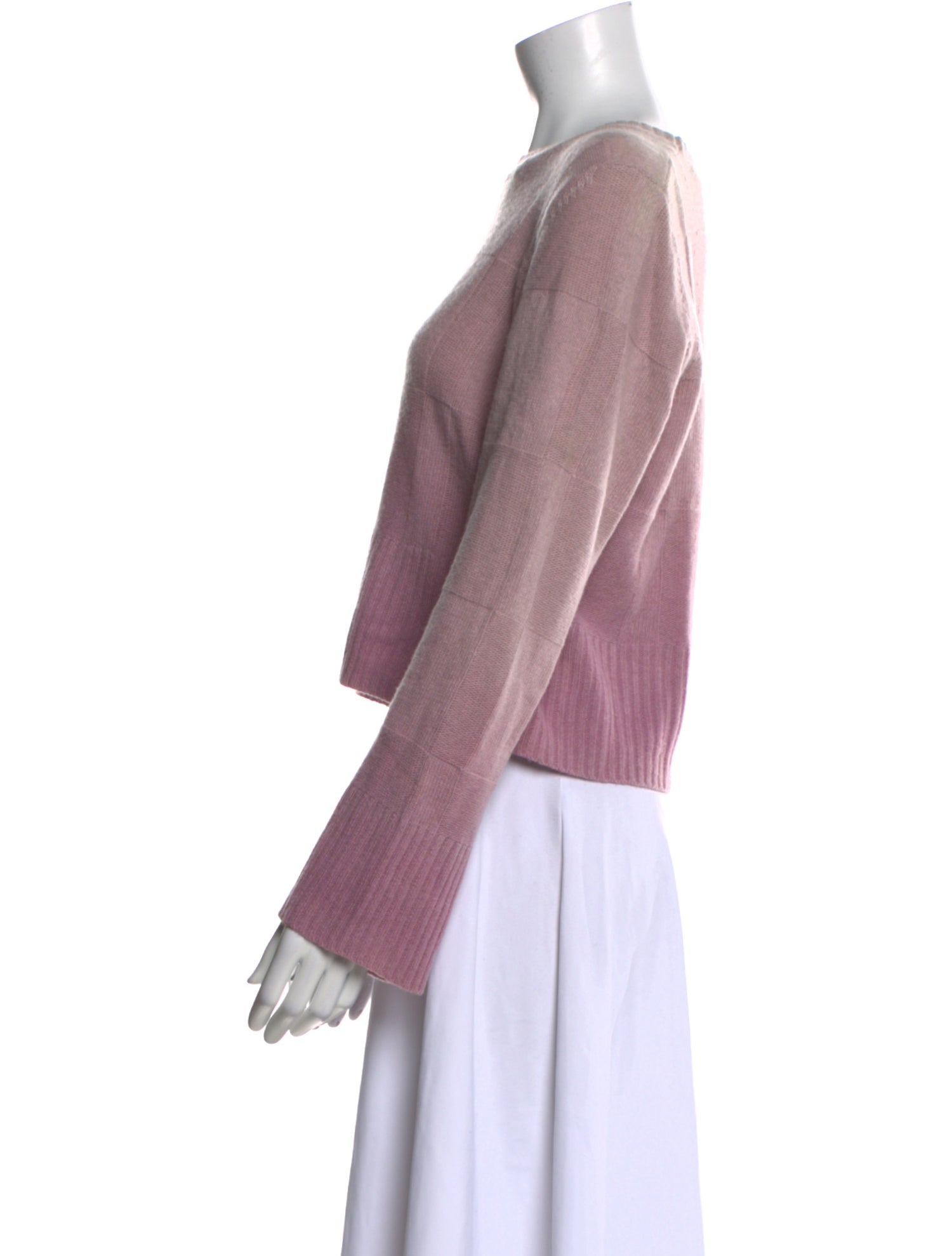 Raquel Allegra Cashmere Bateau Neckline Sweater