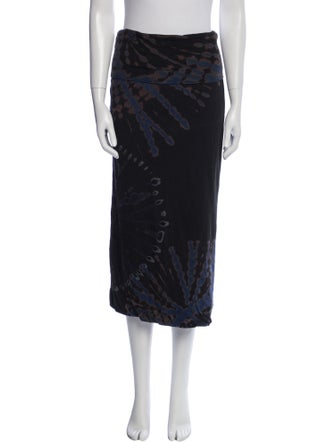 Raquel Allegra Printed Midi Length Skirt