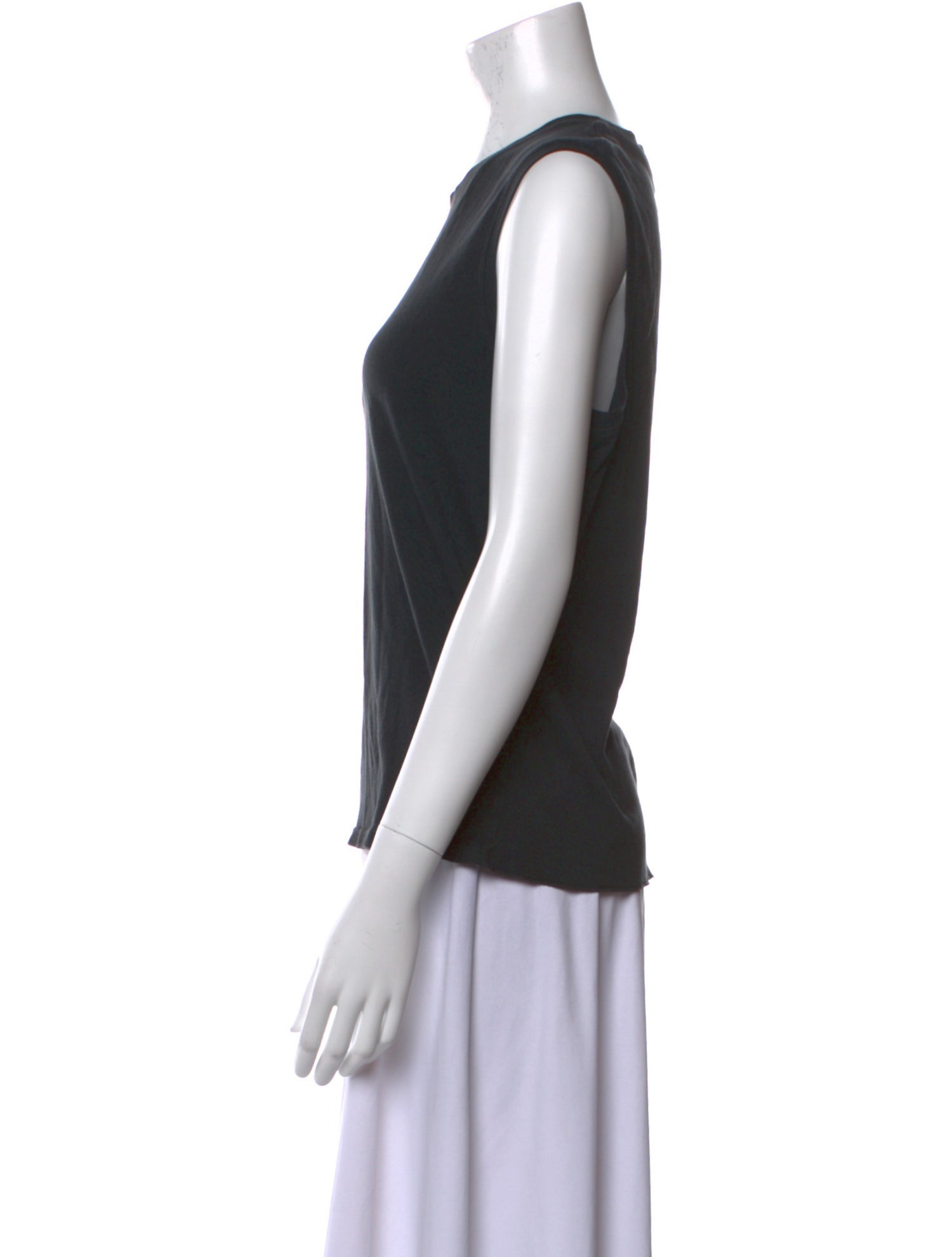 Raquel Allegra Crew Neck Sleeveless Top