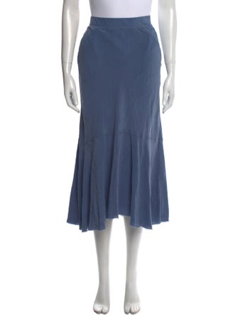 Raquel Allegra Silk Midi Length Skirt
