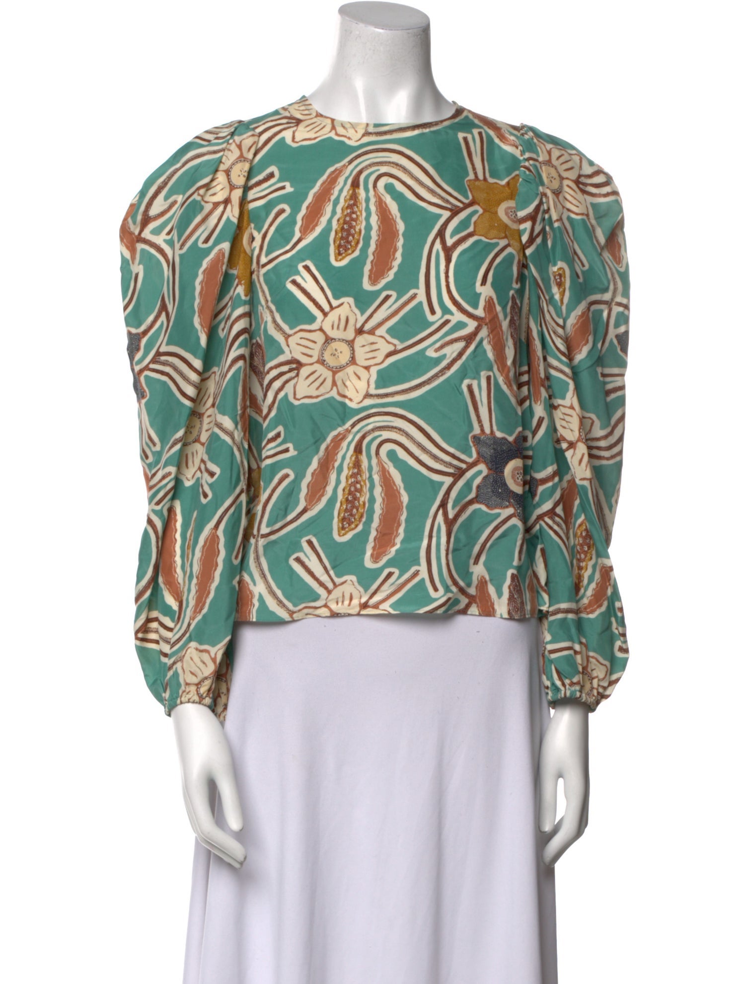 Raquel Allegra Silk Printed Blouse