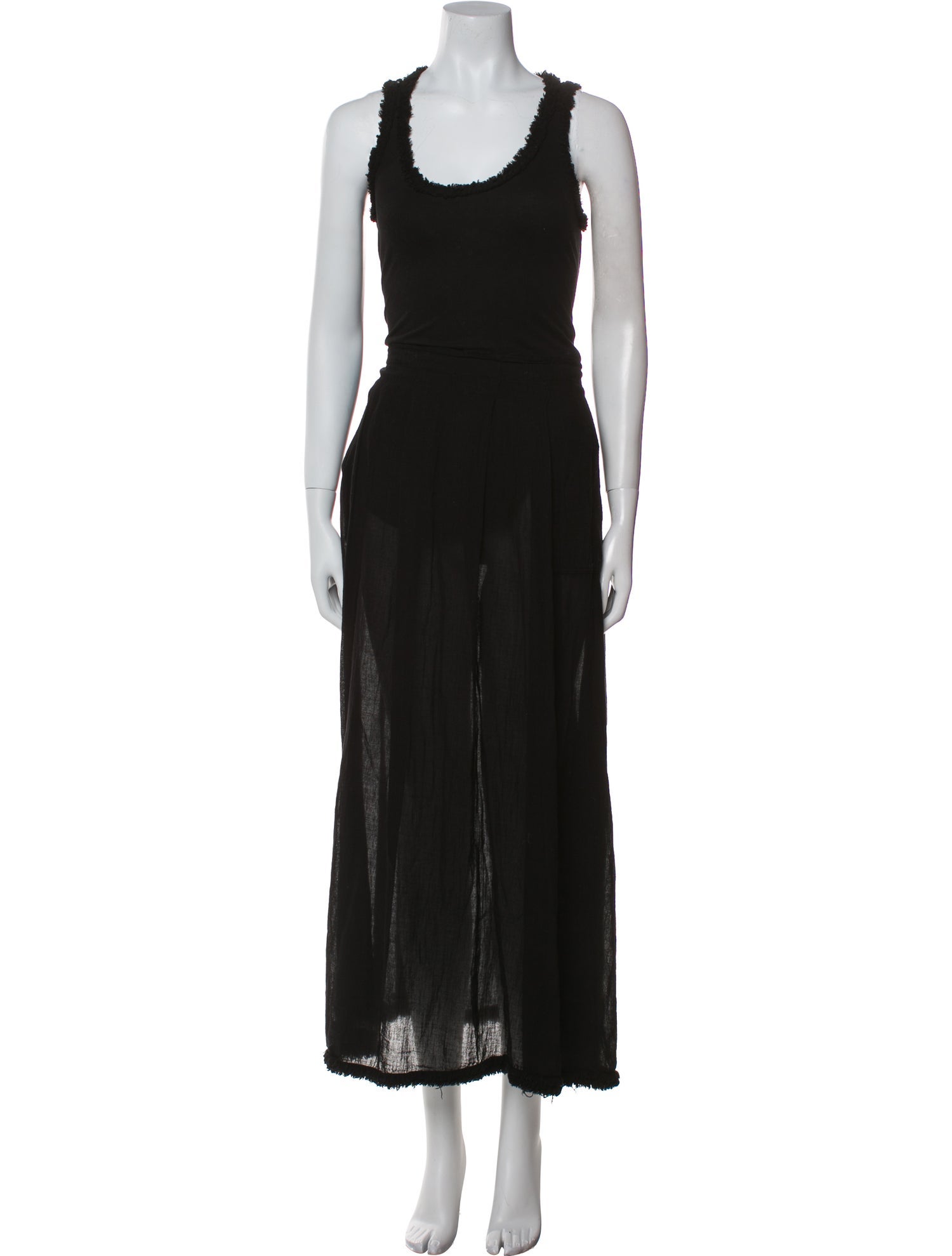 Raquel Allegra Scoop Neck Midi Length Dress