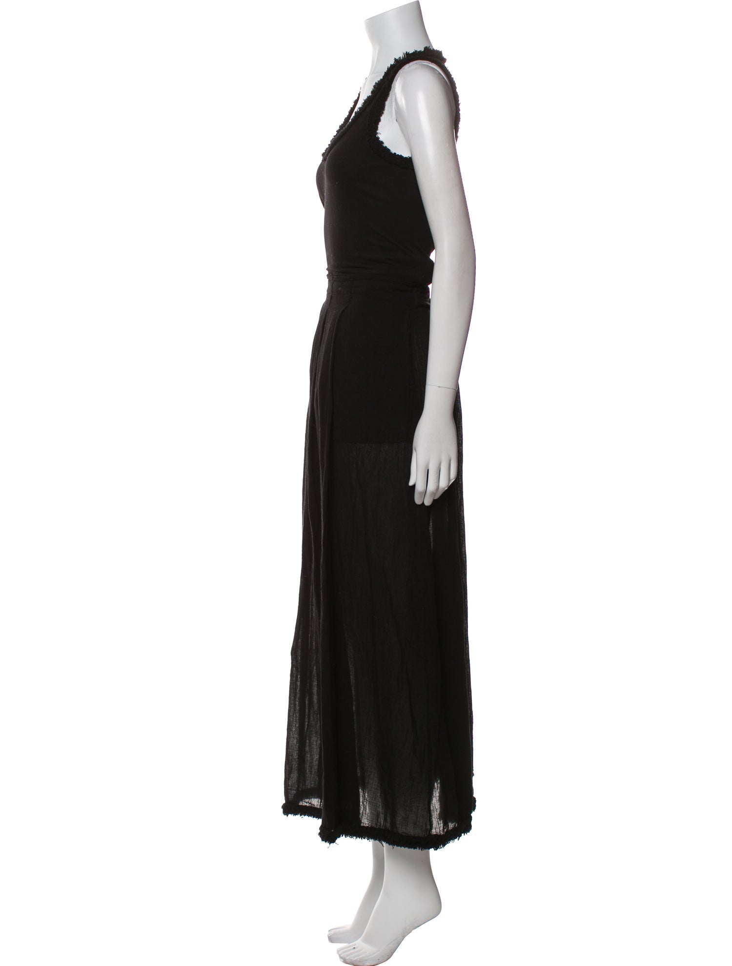 Raquel Allegra Scoop Neck Midi Length Dress