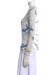 Raquel Allegra Tie-Dye Print Bateau Neckline Sweatshirt