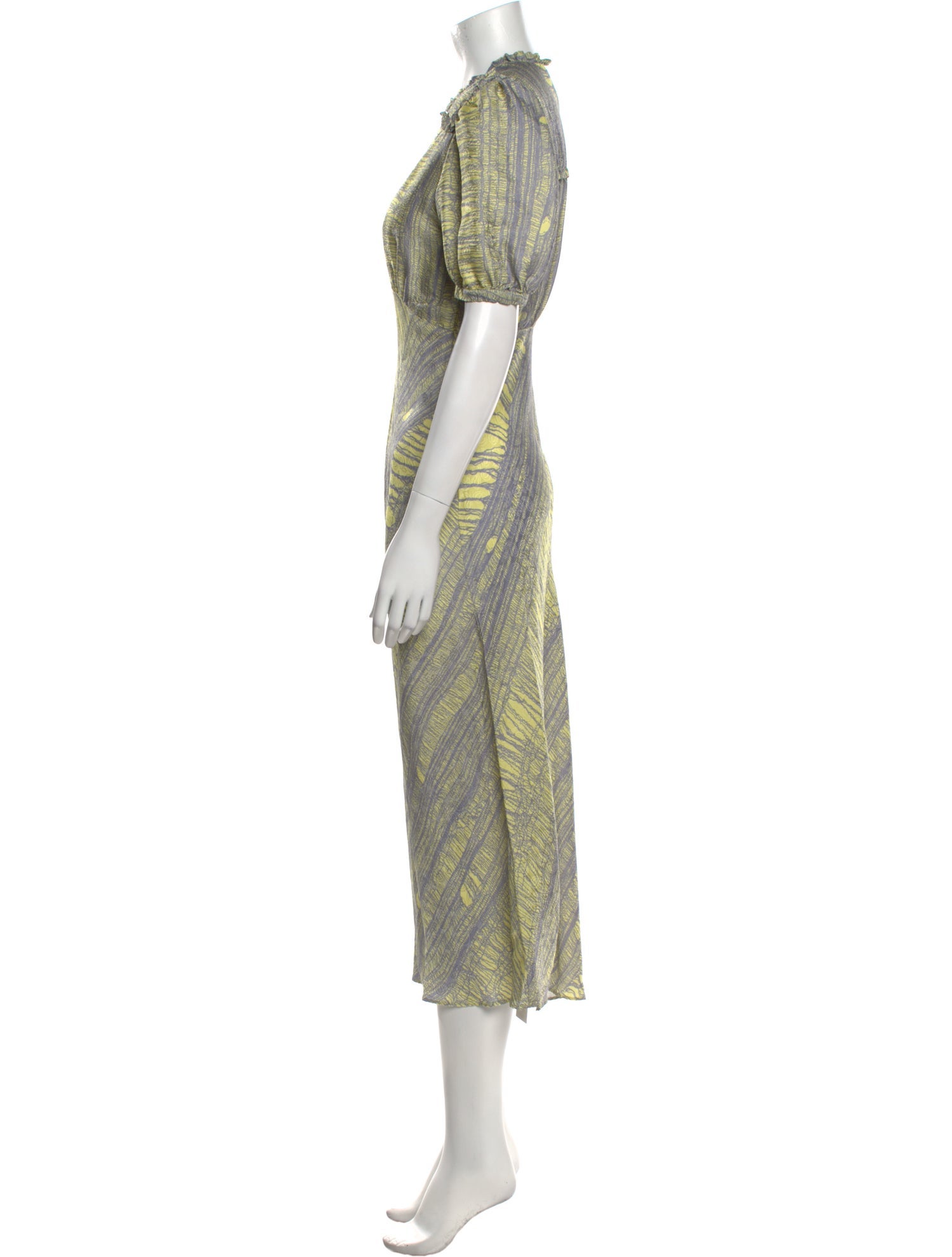 Raquel Allegra Printed Long Dress