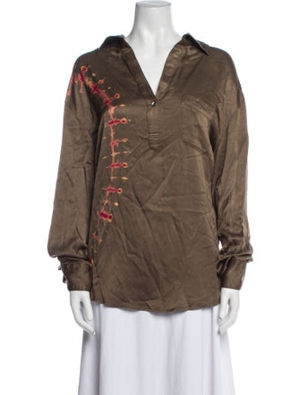 Raquel Allegra Long Sleeve Polo