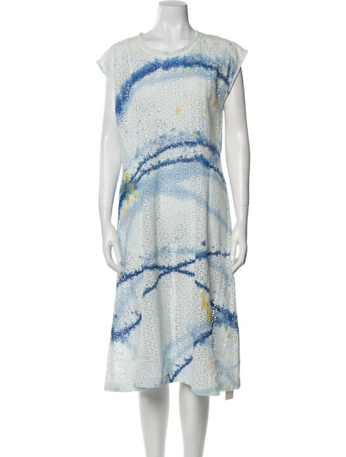 Raquel Allegra Printed Midi Length Dress