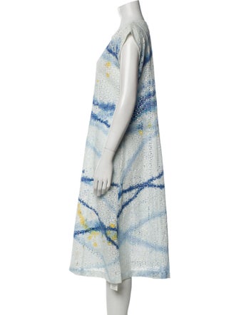 Raquel Allegra Printed Midi Length Dress