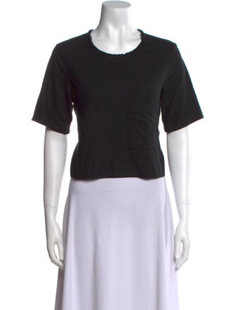 Raquel Allegra Silk Crew Neck T-Shirt