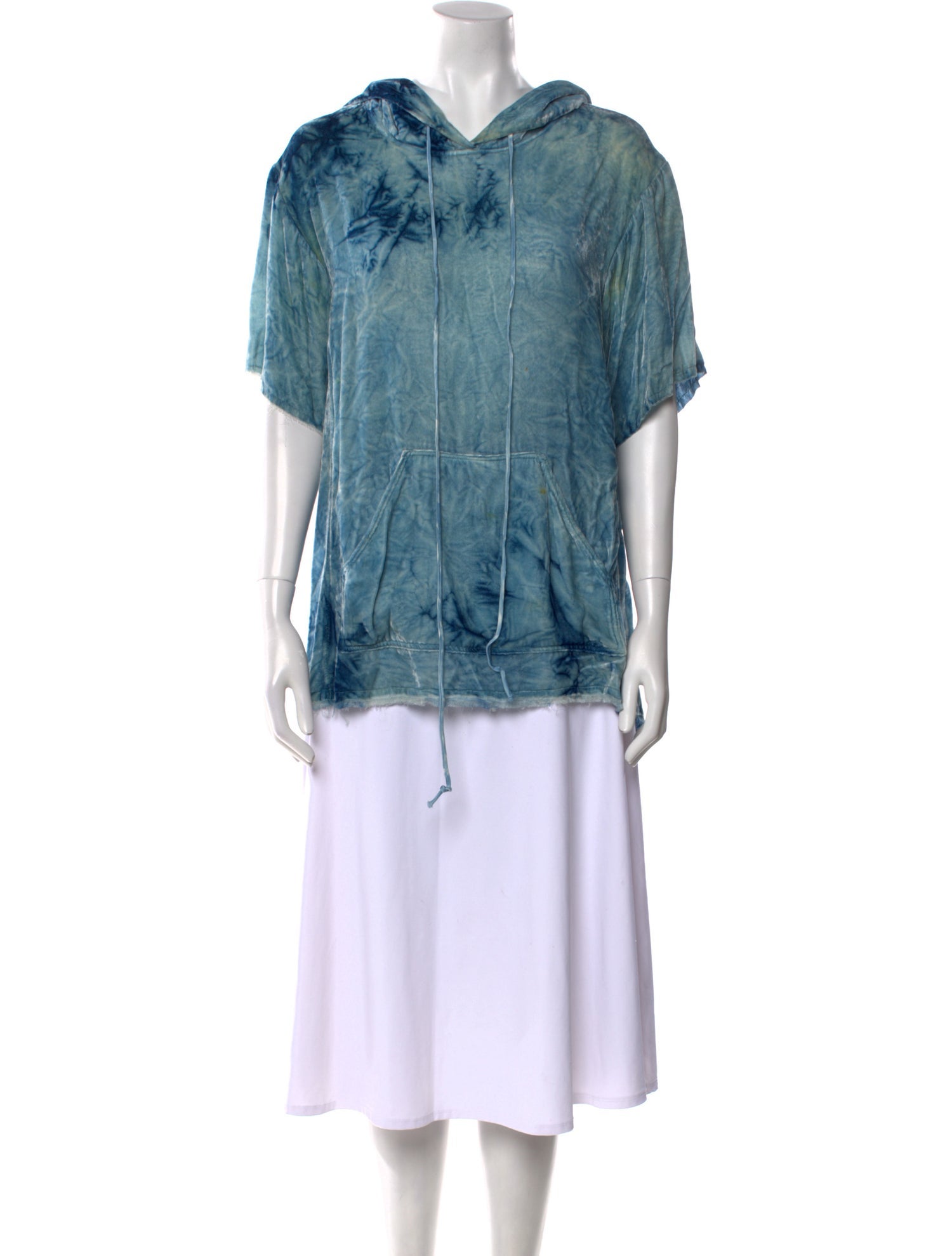 Raquel Allegra Velvet Cowl Neck Sweatshirt