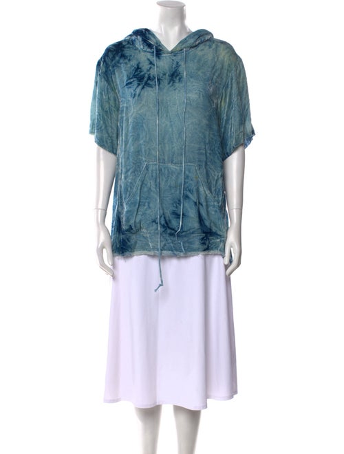 Raquel Allegra Velvet Cowl Neck Sweatshirt