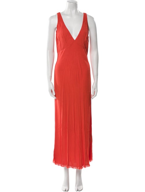 Raquel Allegra V-Neck Long Dress