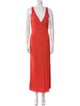 Raquel Allegra V-Neck Long Dress