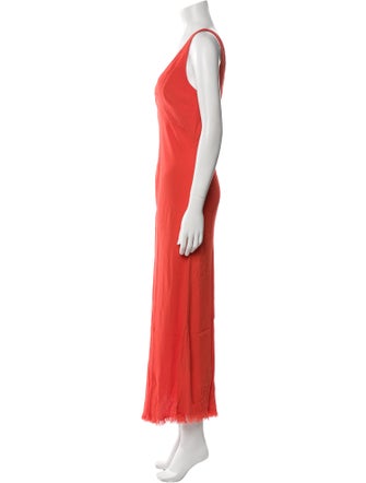 Raquel Allegra V-Neck Long Dress
