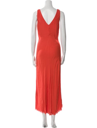 Raquel Allegra V-Neck Long Dress