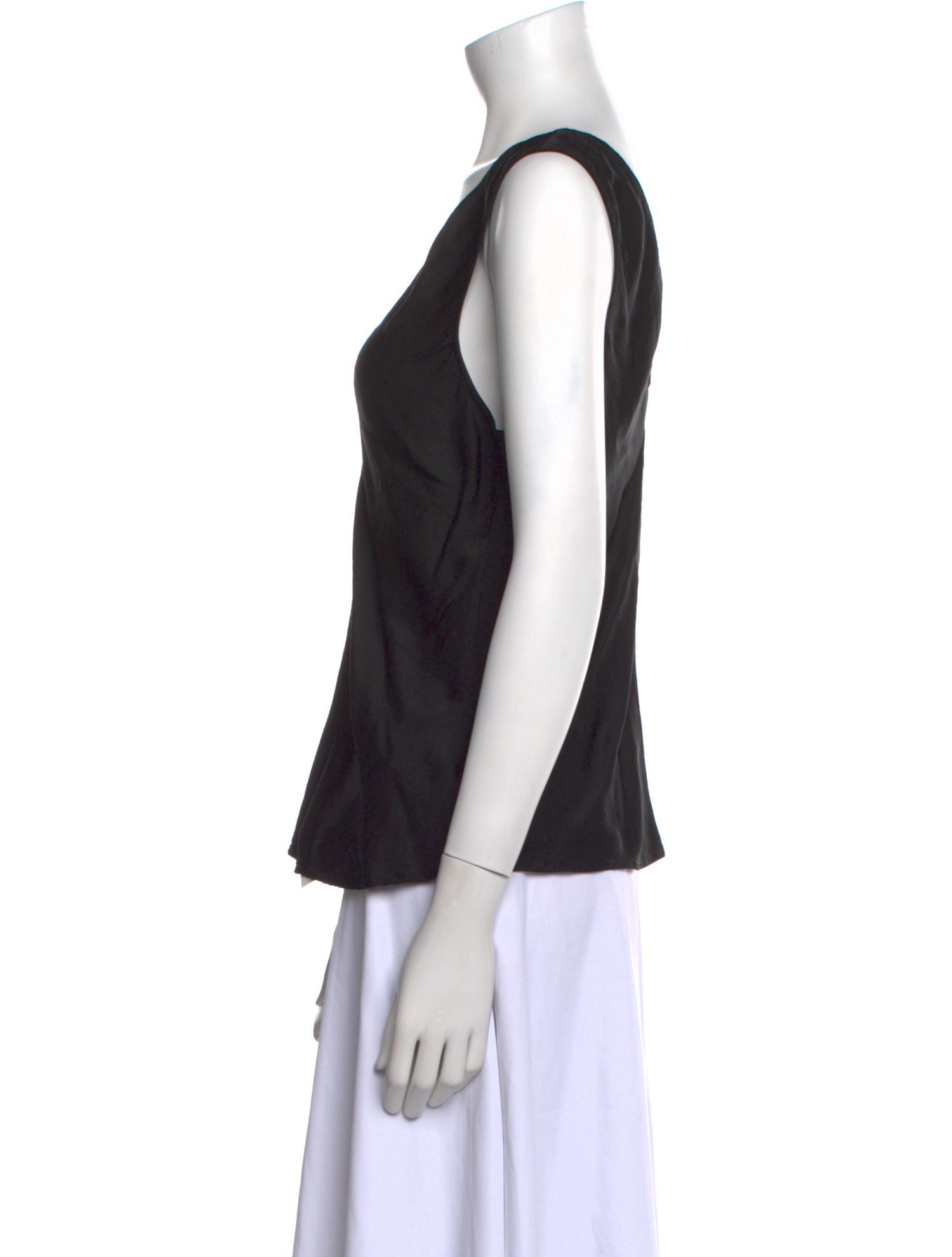 Raquel Allegra Silk V-Neck Top