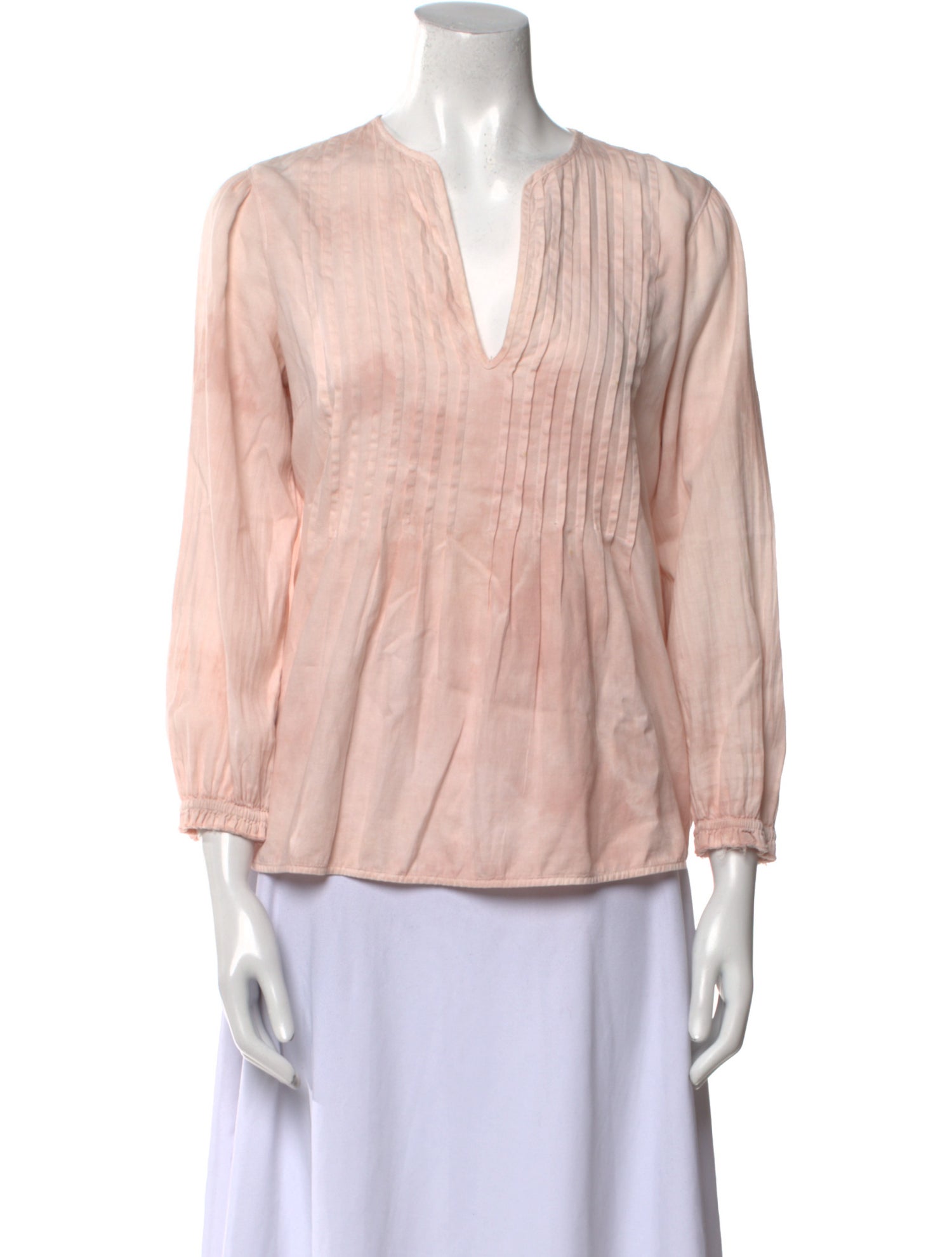 Raquel Allegra V-Neck Three-Quarter Sleeve Blouse