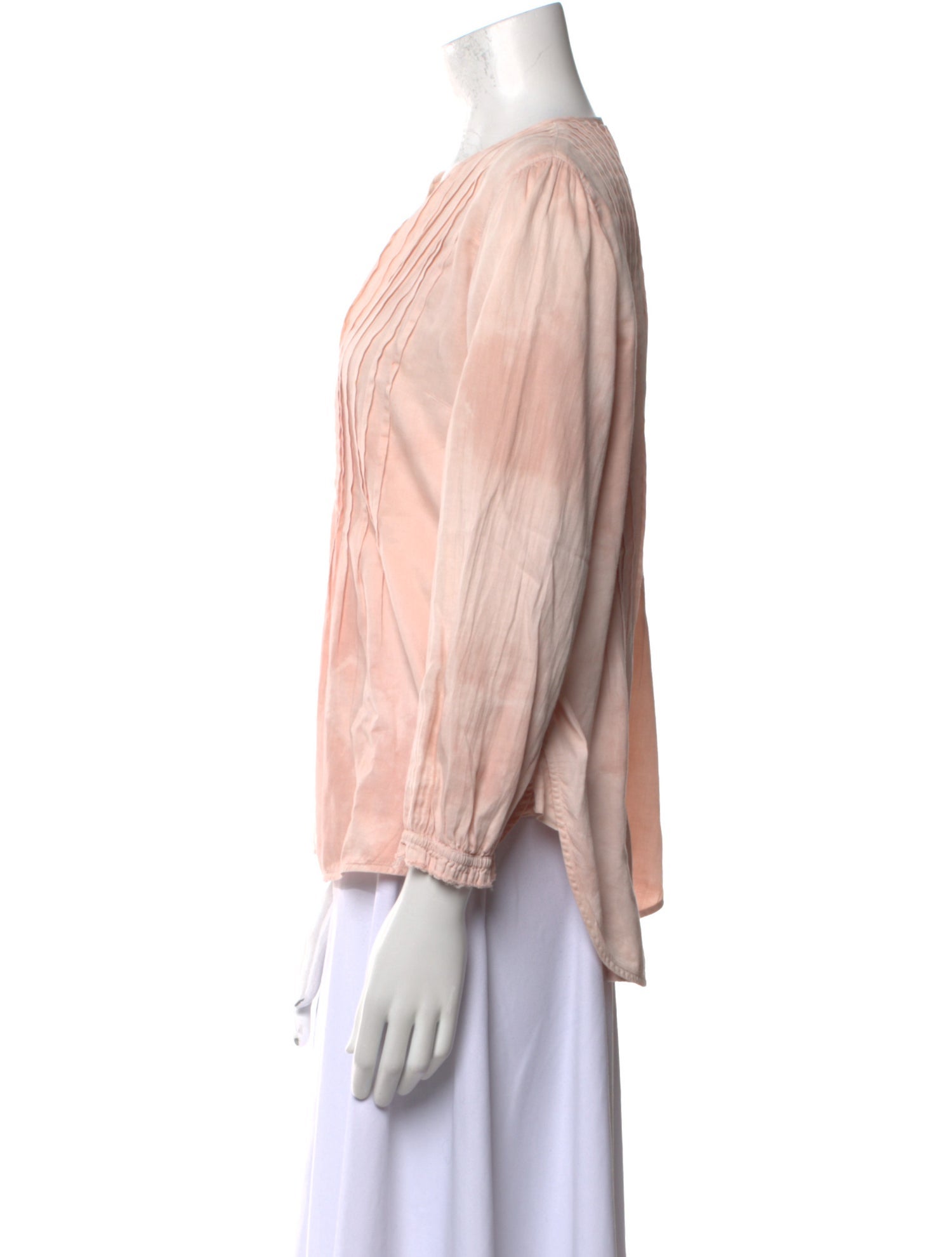 Raquel Allegra V-Neck Three-Quarter Sleeve Blouse