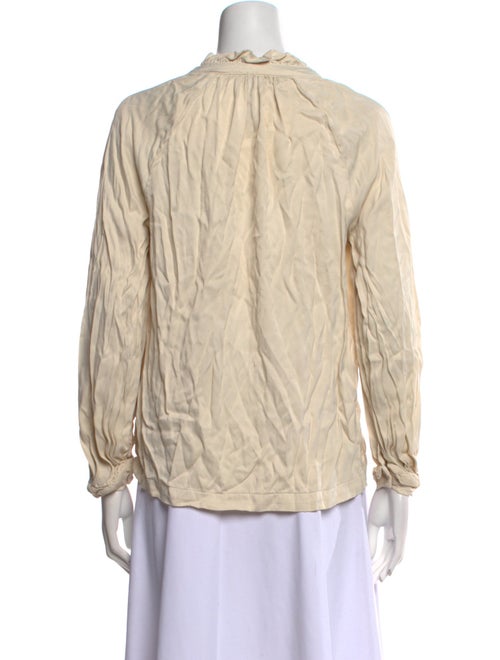 Raquel Allegra V-Neck Long Sleeve Blouse