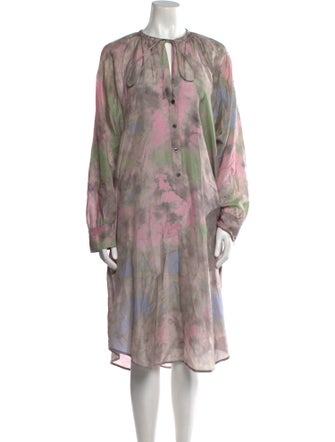 Raquel Allegra Silk Midi Length Dress