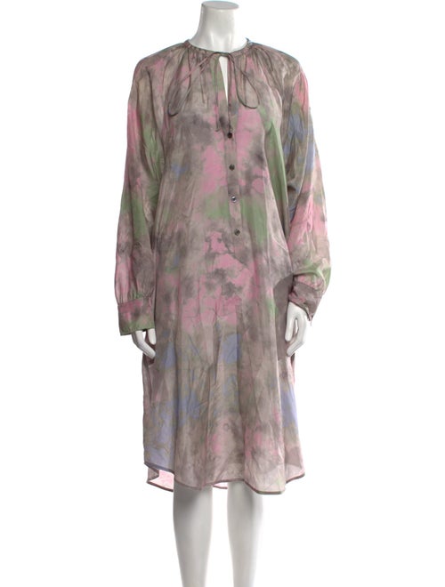 Raquel Allegra Silk Midi Length Dress