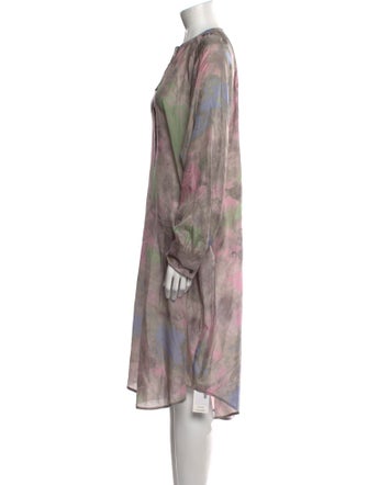 Raquel Allegra Silk Midi Length Dress