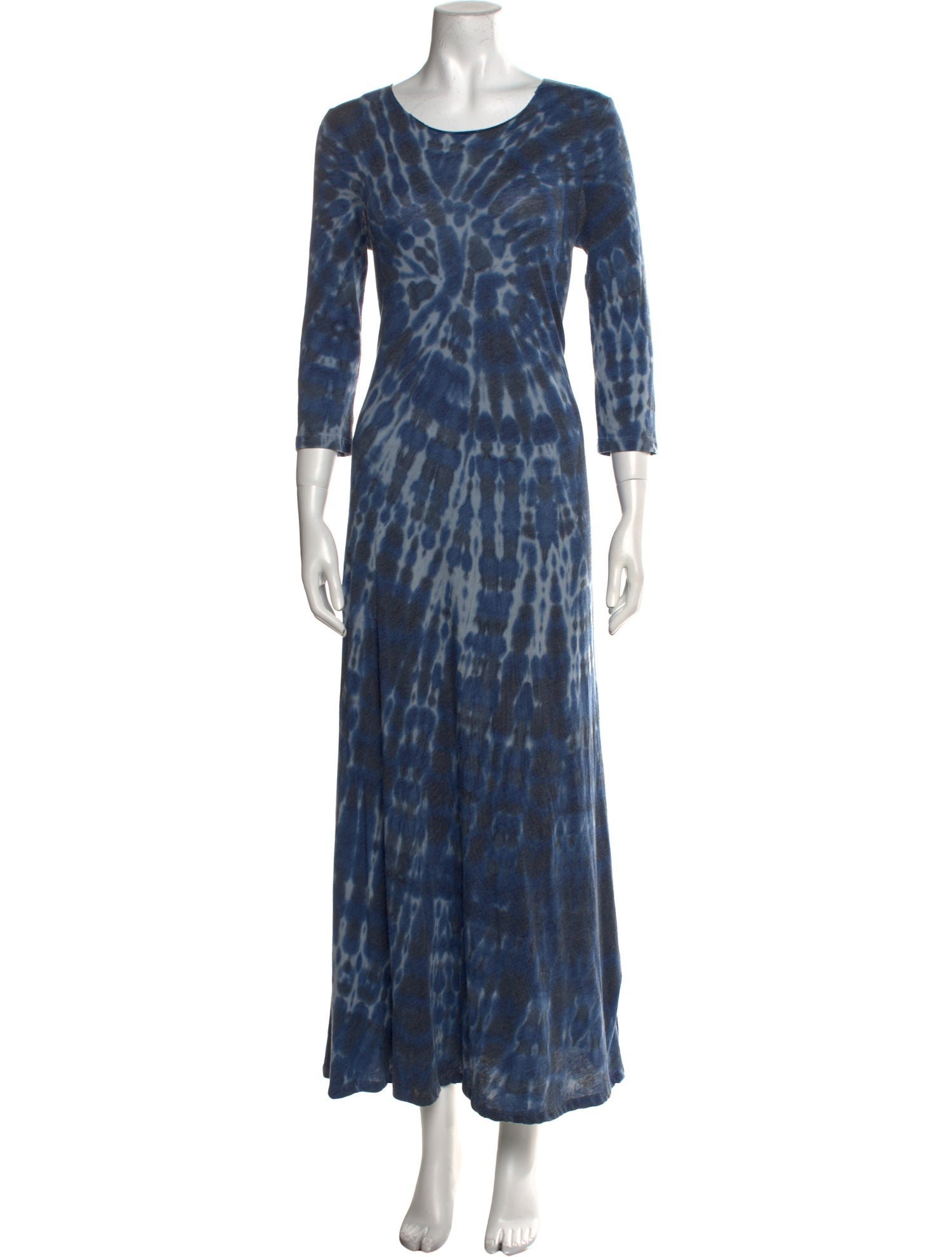Raquel Allegra Tie-Dye Print Long Dress