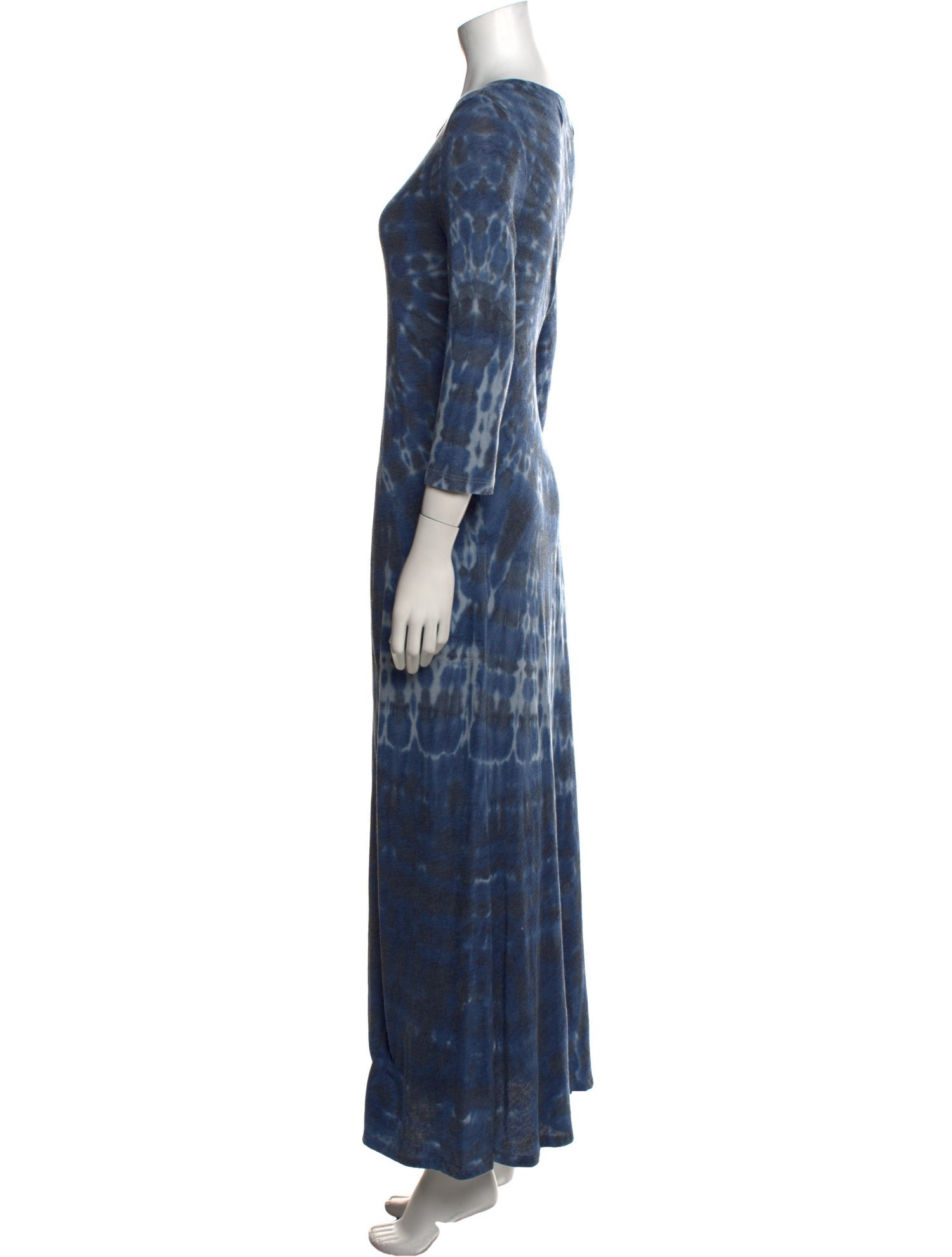 Raquel Allegra Tie-Dye Print Long Dress