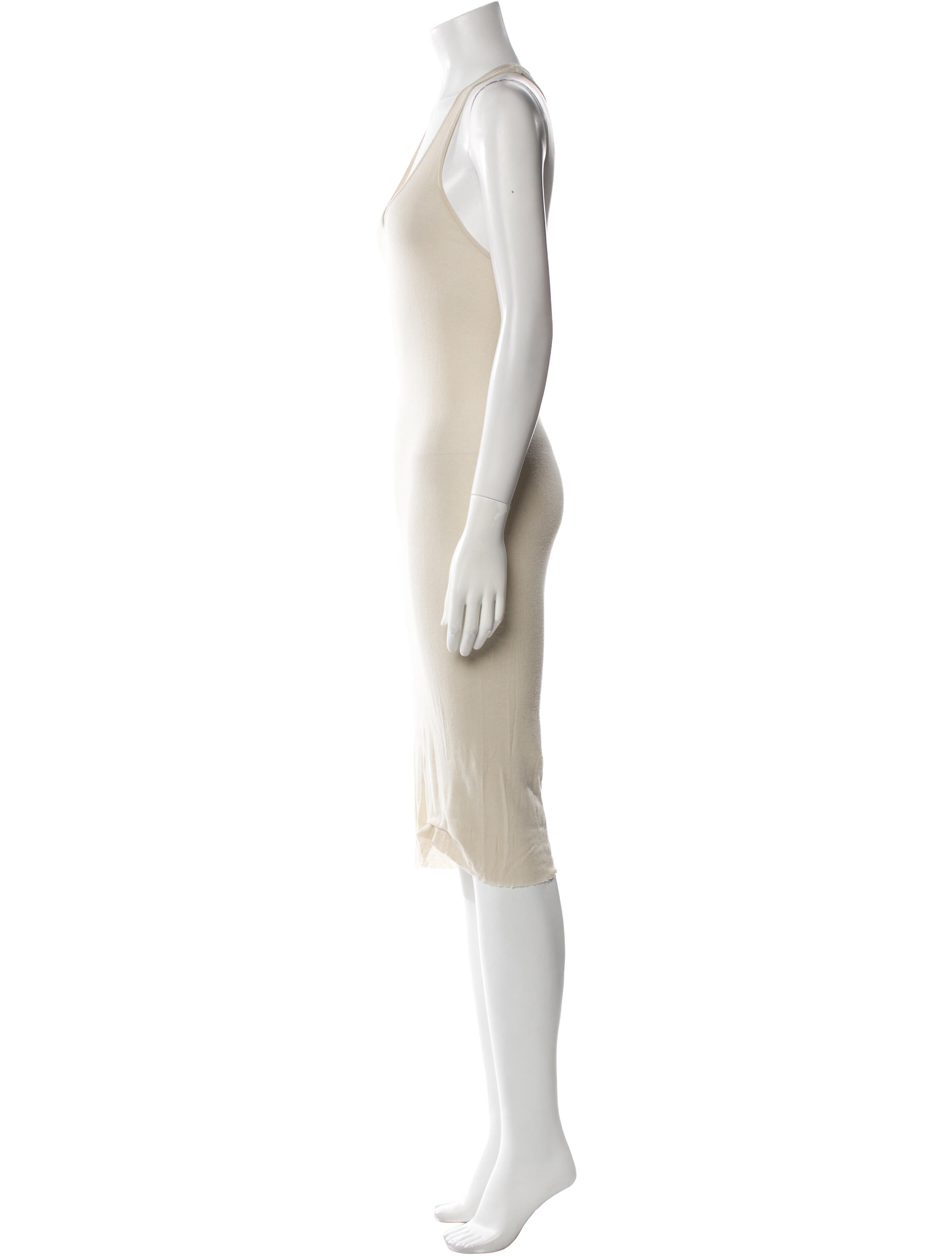 Raquel Allegra Scoop Neck Midi Length Dress