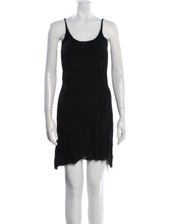 Raquel Allegra Scoop Neck Mini Dress