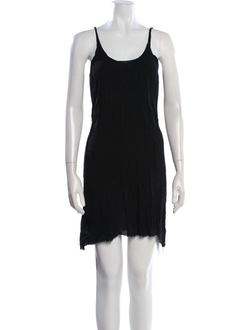 Raquel Allegra Scoop Neck Mini Dress