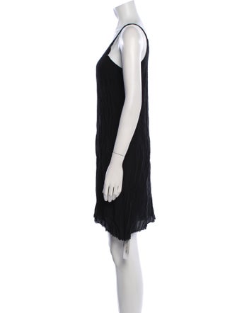 Raquel Allegra Scoop Neck Mini Dress