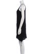 Raquel Allegra Scoop Neck Mini Dress