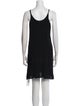 Raquel Allegra Scoop Neck Mini Dress