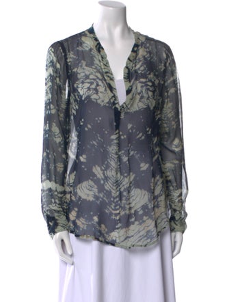 Raquel Allegra Silk Printed Blouse