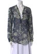 Raquel Allegra Silk Printed Blouse