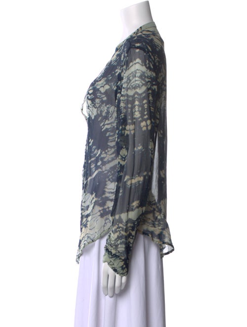 Raquel Allegra Silk Printed Blouse
