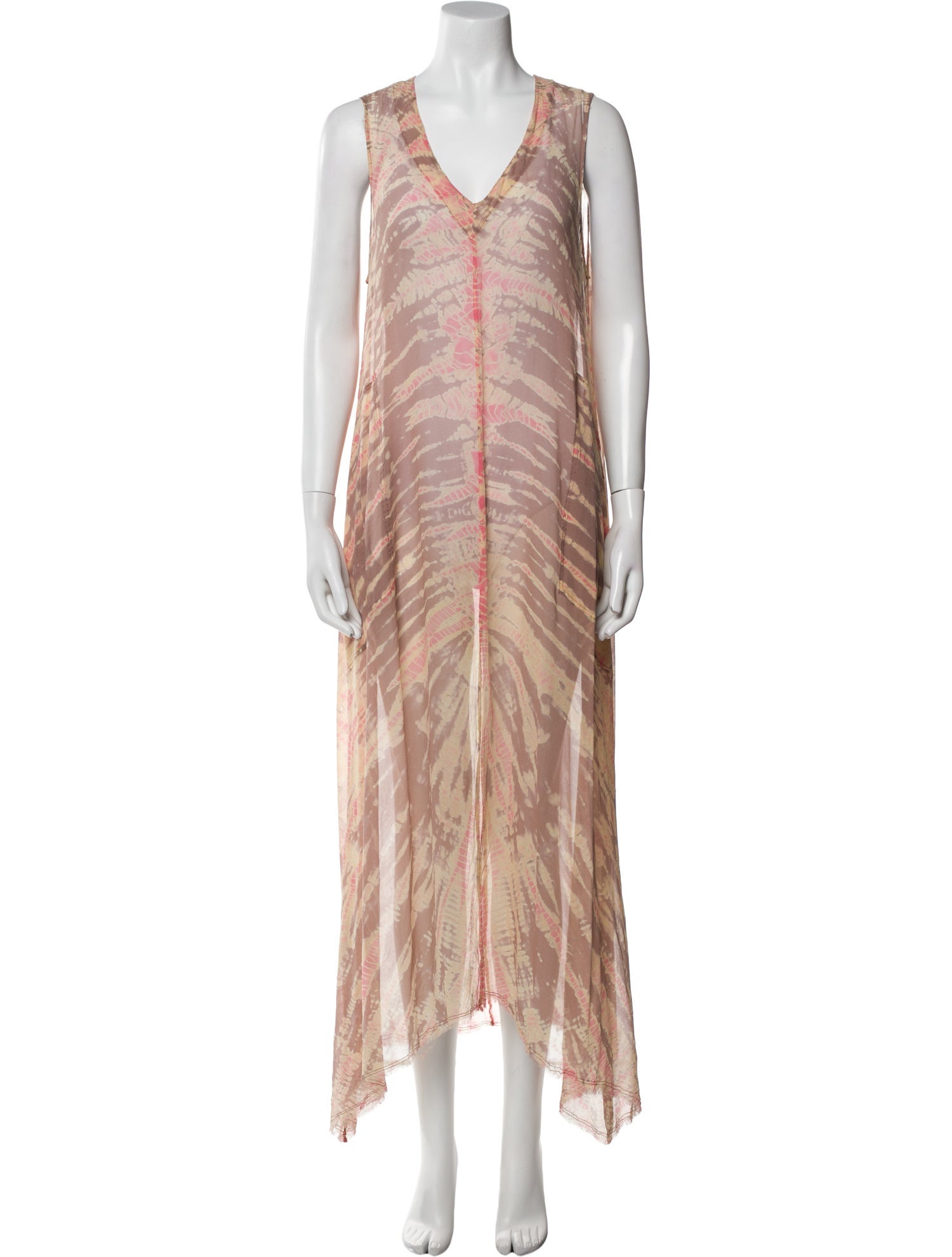Raquel Allegra Tie-Dye Print Long Dress