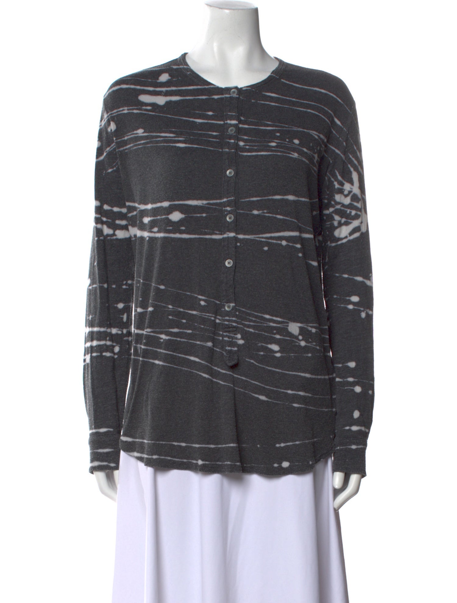 Raquel Allegra Striped Crew Neck Top